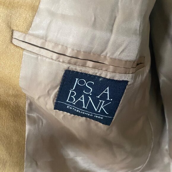 Jos A Bank Cashmere Sport Coat Blazer Mens 46R Tan Jacket Soft Career Business O - Picture 4 of 14